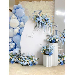 blue wedding style, blue artificial wedding flowers, diy wedding flowers, party faux flowers