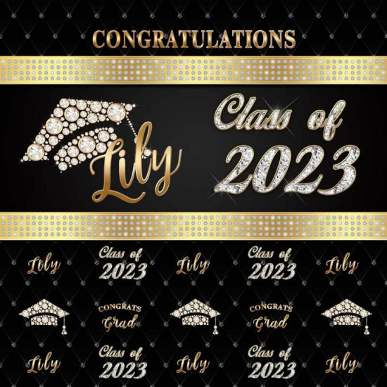 class of 2024 graduation backdrop