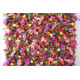 colorful rose cloth flower wall fabric rollin up reed pampas grass curtain floral wall wedding backdrop party event props