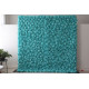 cyan hydrangeas and roses cloth roll up flower wall fabric hanging curtain plant wall event party wedding backdrop