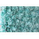 cyan hydrangeas and roses cloth roll up flower wall fabric hanging curtain plant wall event party wedding backdrop