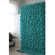 cyan hydrangeas and roses cloth roll up flower wall fabric hanging curtain plant wall event party wedding backdrop