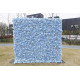 dreamy blue rose cloth roll up flower wall fabric hanging curtain plant wall event party wedding backdrop