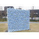 dreamy blue rose cloth roll up flower wall fabric hanging curtain plant wall event party wedding backdrop