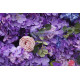 dreamy purple rose artificial flower wall backdrop