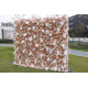 feather flower cloth roll up flower wall fabric hanging curtain plant wall event party wedding backdrop