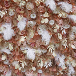 feather flower cloth roll up flower wall fabric hanging curtain plant wall event party wedding backdrop