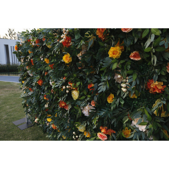 forest artificial flower wall backdrop