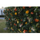 forest artificial flower wall backdrop