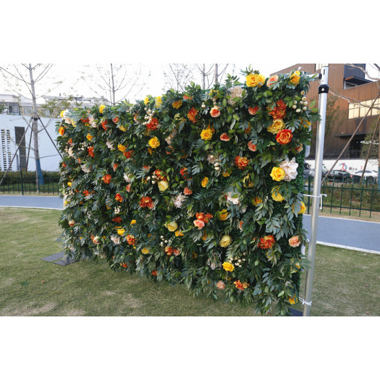 forest artificial flower wall backdrop