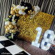 gold shimmer wall panels – easy setup wedding/event/theme party decorations