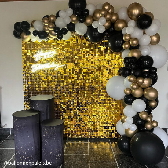 gold shimmer wall panels – easy setup wedding/event/theme party decorations