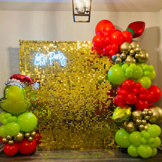 gold shimmer wall panels – easy setup wedding/event/theme party decorations