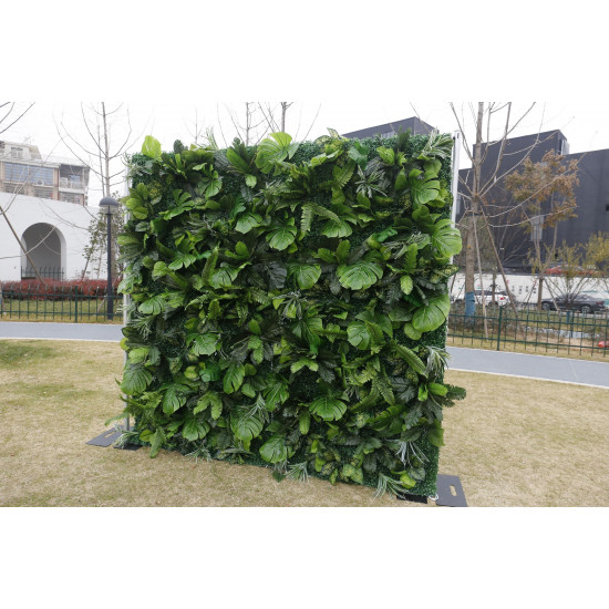 grass cloth roll up flower wall fabric hanging curtain plant wall event party wedding backdrop