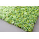 green and white roses and peonies cloth roll up flower wall fabric hanging curtain plant wall event party wedding backdrop