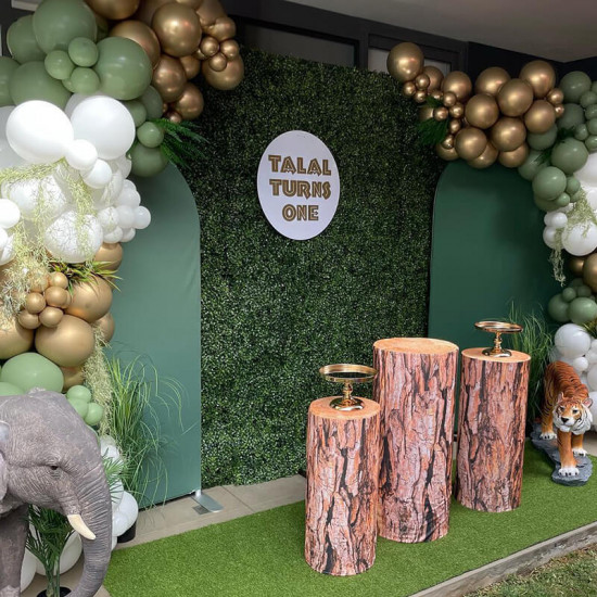 8x8ft green artificial hedge wall backdrop for wedding, baby shower, jungle wild theme party