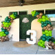 8x8ft green artificial hedge wall backdrop for wedding, baby shower, jungle wild theme party