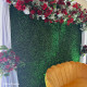 8x8ft green artificial hedge wall backdrop for wedding, baby shower, jungle wild theme party