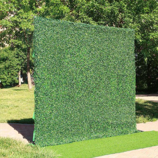 8x8ft green artificial hedge wall backdrop for wedding, baby shower, jungle wild theme party