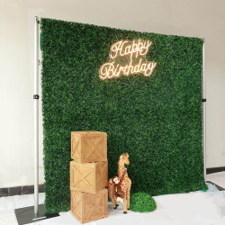 8x8ft green artificial hedge wall backdrop for wedding, baby shower, jungle wild theme party