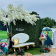 8x8ft green artificial hedge wall backdrop for wedding, baby shower, jungle wild theme party