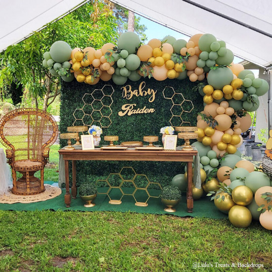 8x8ft green artificial hedge wall backdrop for wedding, baby shower, jungle wild theme party