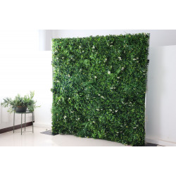 green mixed grass wall cloth roll up flower wall fabric hanging curtain plant wall event party wedding backdrop