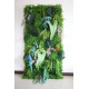 green mixed grass wall cloth roll up flower wall fabric hanging curtain plant wall event party wedding backdrop