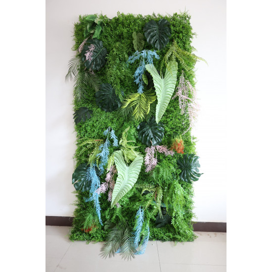 green mixed grass wall cloth roll up flower wall fabric hanging curtain plant wall event party wedding backdrop