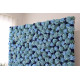 green roses and blue roses and hydrangeas cloth roll up flower wall fabric hanging curtain plant wall event party wedding backdrop