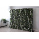 green roses and white peonies and green leaves cloth roll up flower wall fabric hanging curtain plant wall event party wedding backdrop