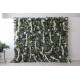 green roses and white peonies and green leaves cloth roll up flower wall fabric hanging curtain plant wall event party wedding backdrop