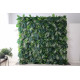 green silk fern and turtle back leaves mixed grass wall cloth roll up flower wall fabric hanging curtain plant wall event party wedding backdrop