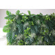 green silk fern and turtle back leaves mixed grass wall cloth roll up flower wall fabric hanging curtain plant wall event party wedding backdrop