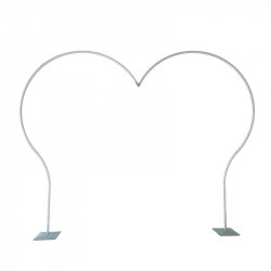 8.5x8.2ft aluminum heart shape balloon arch frame birthday arch stand