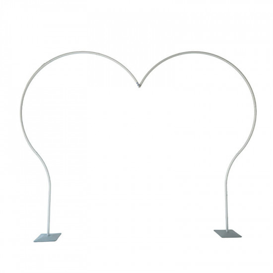 8.5x8.2ft aluminum heart shape balloon arch frame birthday arch stand