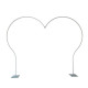 8.5x8.2ft aluminum heart shape balloon arch frame birthday arch stand