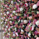 high-density mixed-color artificial rose flower fake flower wall background