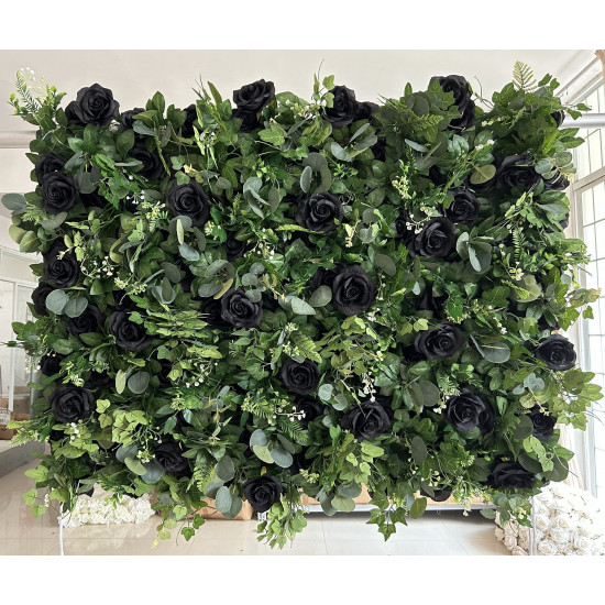 jungle flower cloth roll up flower wall fabric hanging curtain plant wall event party wedding backdrop