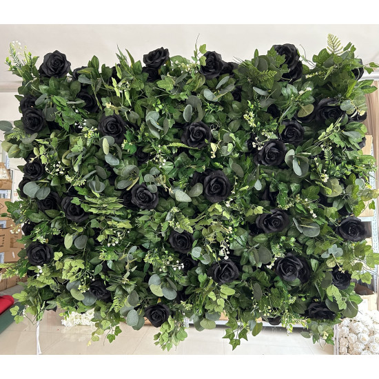 jungle flower cloth roll up flower wall fabric hanging curtain plant wall event party wedding backdrop