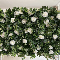 jungle flower cloth roll up flower wall fabric hanging curtain plant wall event party wedding backdrop