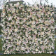 light pink rose hydrangea land lily mix flowers rolling up fabric peony artificial floral wall outdoor wedding backdrop decor birthday party props