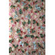 light yellow roses and pink roses and peonies and green leaves cloth roll up flower wall fabric hanging curtain plant wall event party wedding backdrop