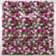 luxury artificial pink fuchsia rose flower wall roll up hanging fabric cloth mixed floral wall for wedding home office party bridal shower decor backdrop