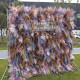 luxury autumn scenery artificial flower wall backdrop