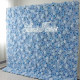 luxury light blue roses 5d cloth flower wall wedding backdrop props fabric floral wall