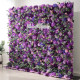 luxury light purple roses and dark purple hydrangeas 5d cloth flower wall wedding backdrop props fabric floral wall