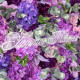 luxury light purple roses and dark purple hydrangeas 5d cloth flower wall wedding backdrop props fabric floral wall