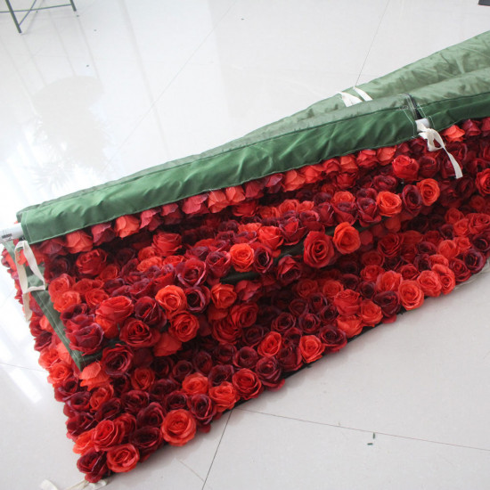 luxury mixed red roses flower wall roll up hanging fabric cloth floral wall for wedding home office party bridal shower decor backdrop