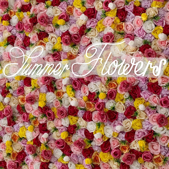 luxury multi color artificial rose flower wall roll up hanging fabric cloth mixed floral wall for wedding home office party bridal shower decor backdrop